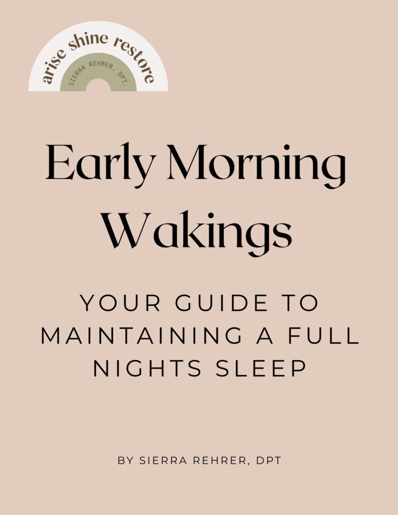 Early Morning wakings