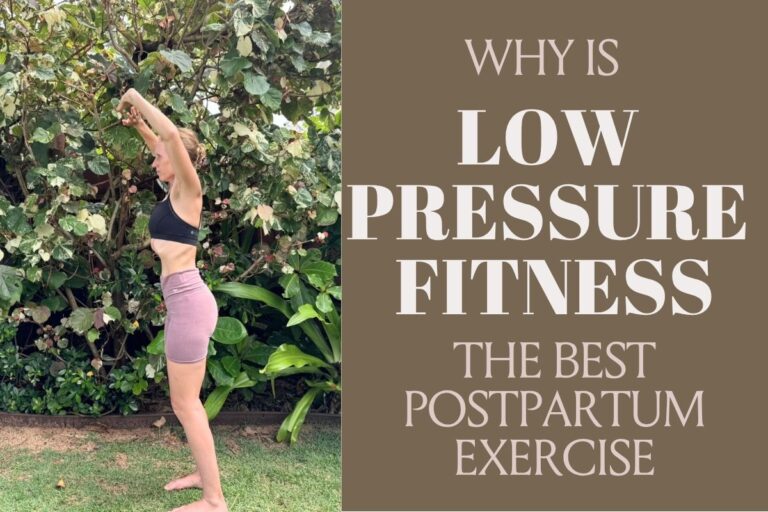 Low pressure fitness is the Best postpartum exercise