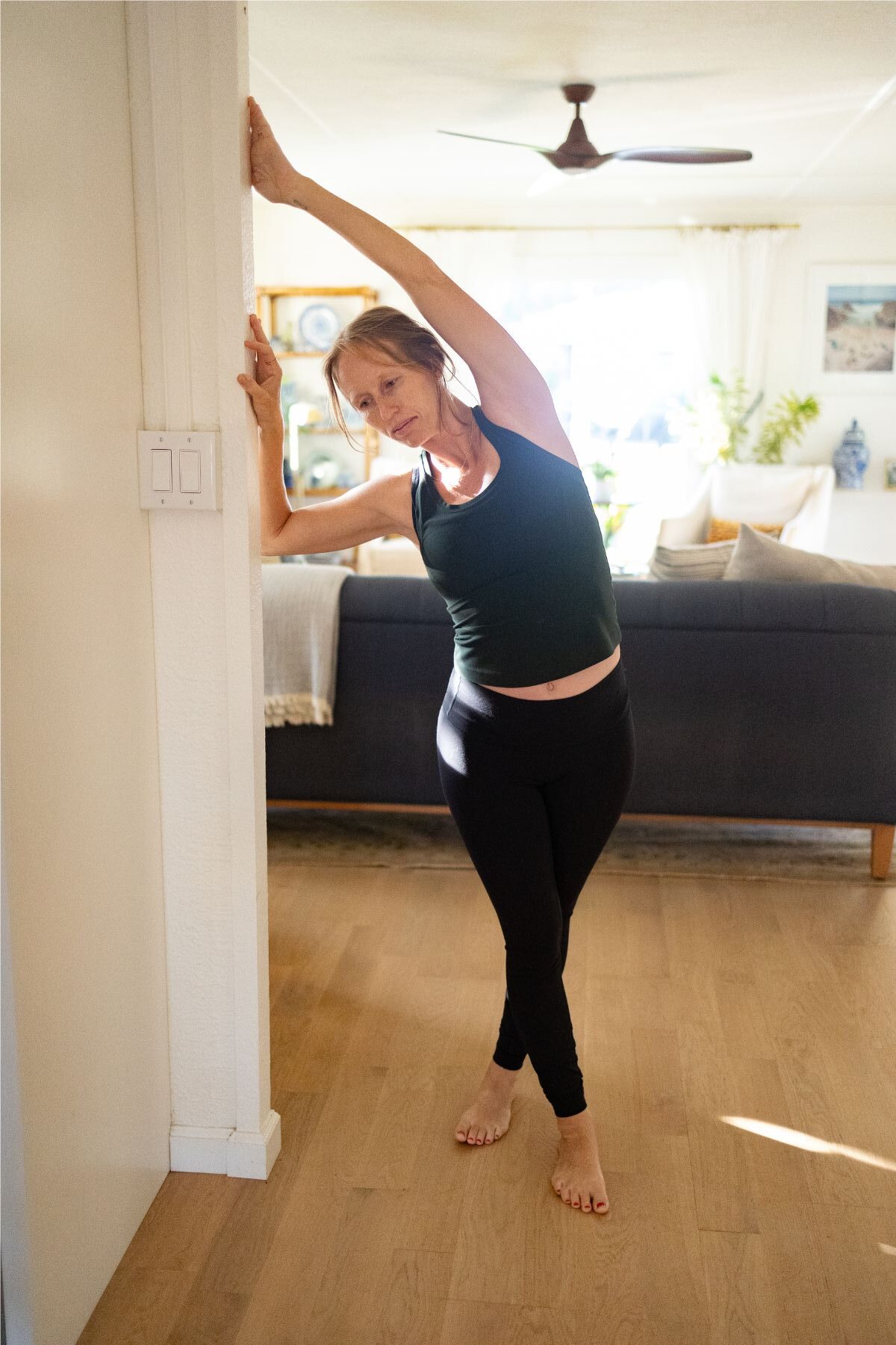 quadratus lumborum stretch for labor prep