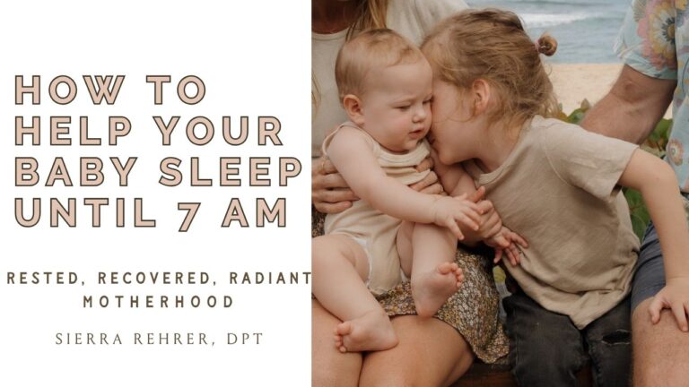 How to help your baby sleep longer in the morning